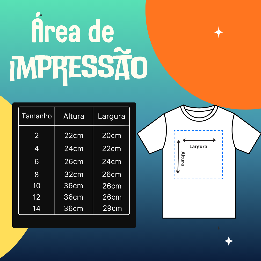 Tabela de estampas ? Guia de tamanhos